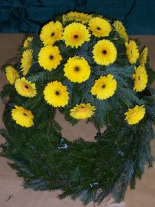Kranz Gerbera gelb